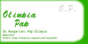 olimpia pap business card